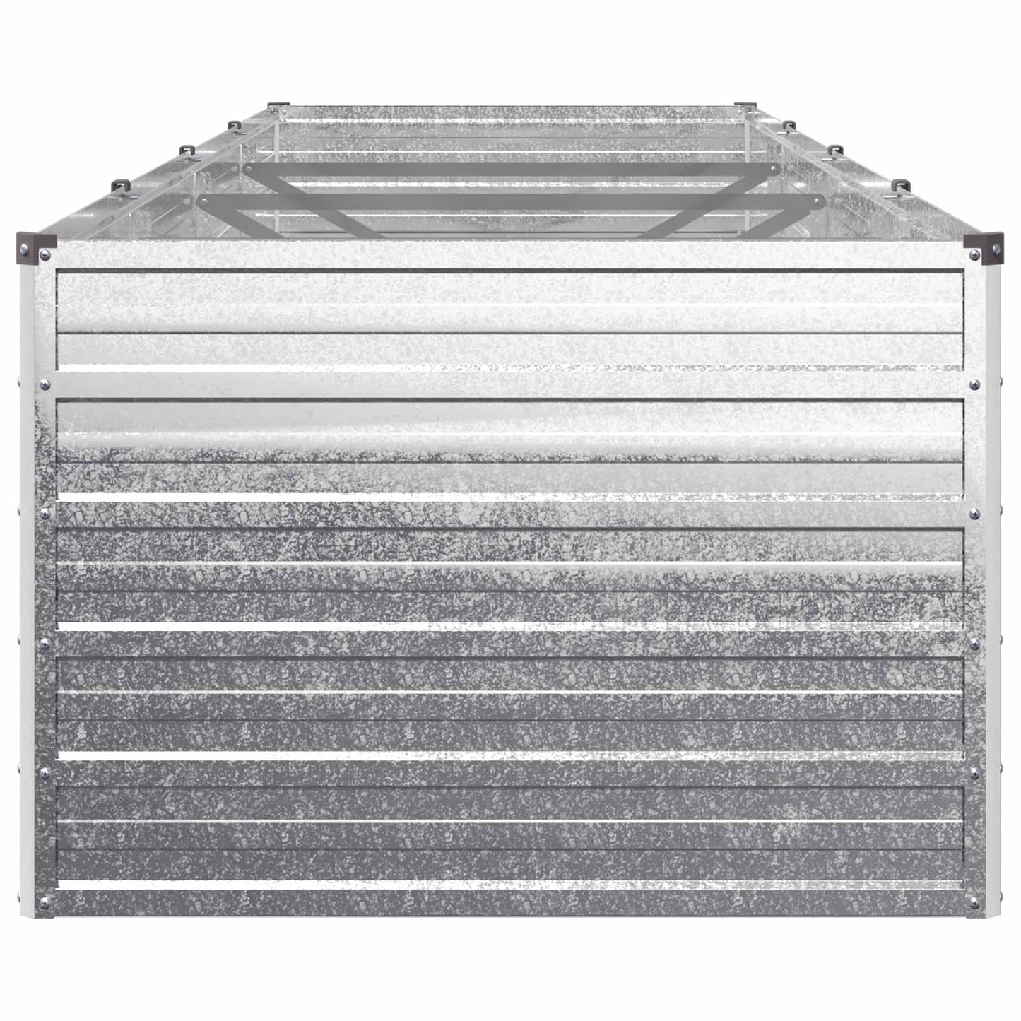 vidaXL Raised Garden Bed Silver 320 x 80 x 55 cm galvanized