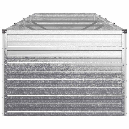 vidaXL Raised Garden Bed Silver 320 x 80 x 55 cm galvanized