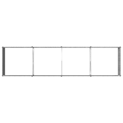 vidaXL Raised Garden Bed Silver 320 x 80 x 55 cm galvanized