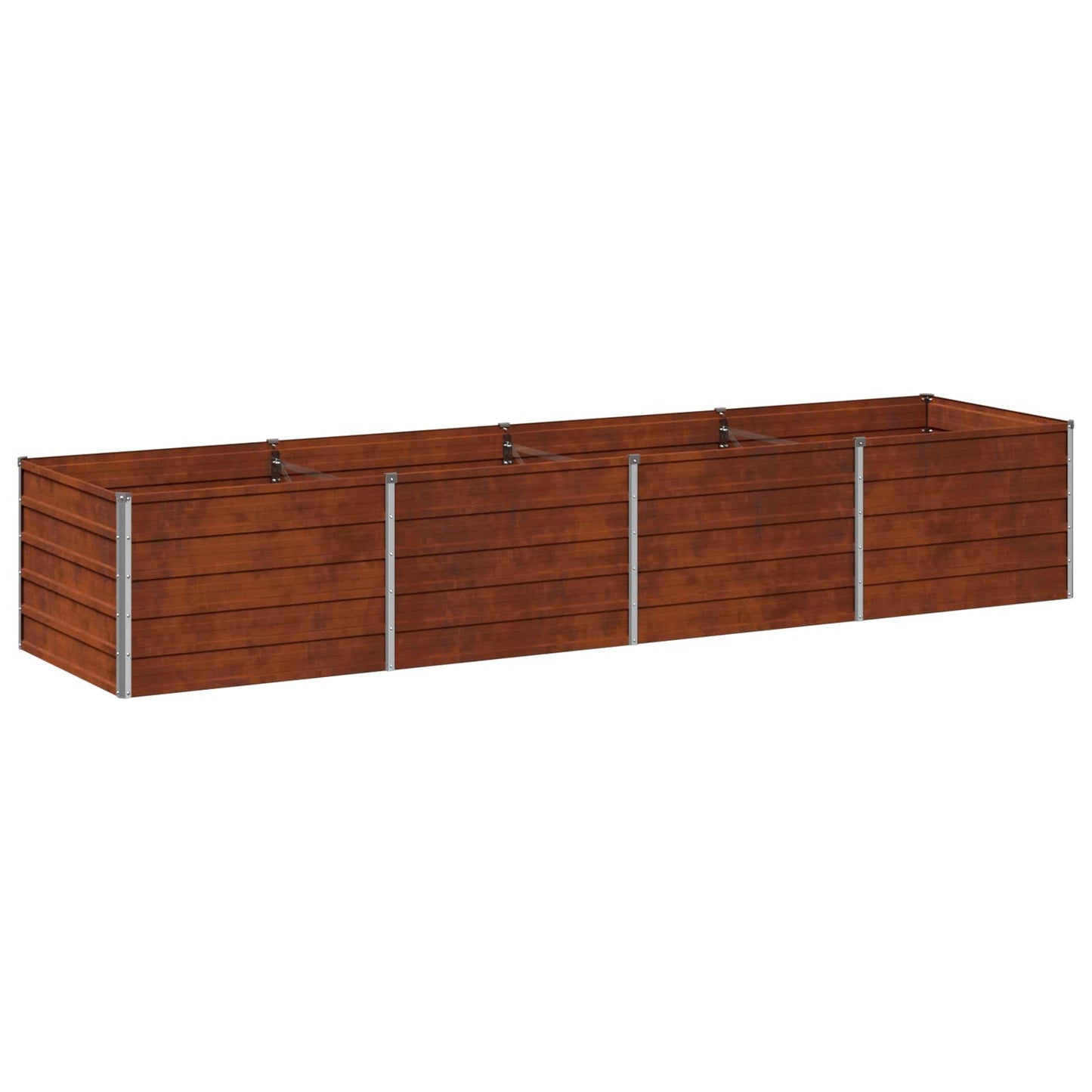vidaXL Raised Garden Bed Rusty 320 x 80 x 55 cm corton