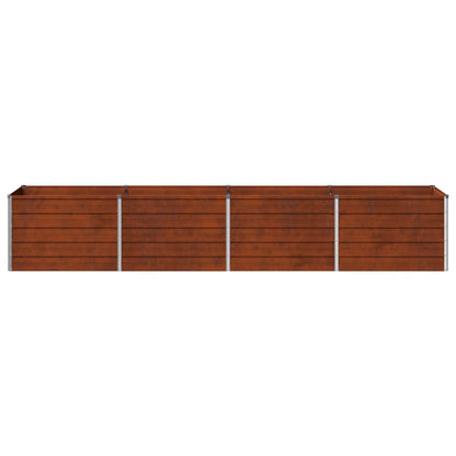 vidaXL Raised Garden Bed Rusty 320 x 80 x 55 cm corton