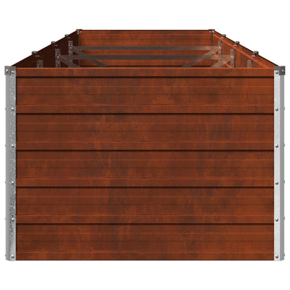 vidaXL Raised Garden Bed Rusty 320 x 80 x 55 cm corton