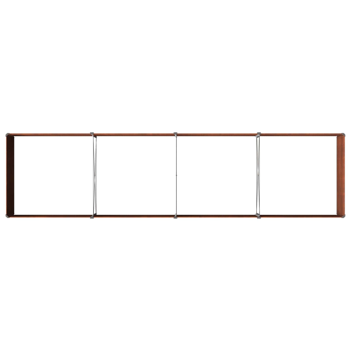 vidaXL Raised Garden Bed Rusty 320 x 80 x 55 cm corton