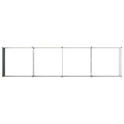 vidaXL Raised Garden Bed Ivory 320 x 80 x 55 cm cold-rolled steel