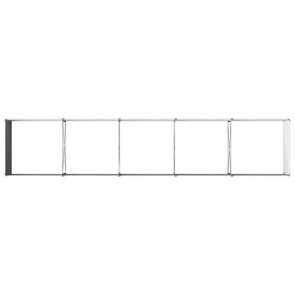 vidaXL Raised Garden Bed Wood Brown 400 x 80 x 55 cm cold-rolled steel