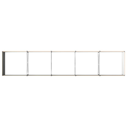 vidaXL Raised Garden Bed Natural 400 x 80 x 55 cm cold-rolled steel