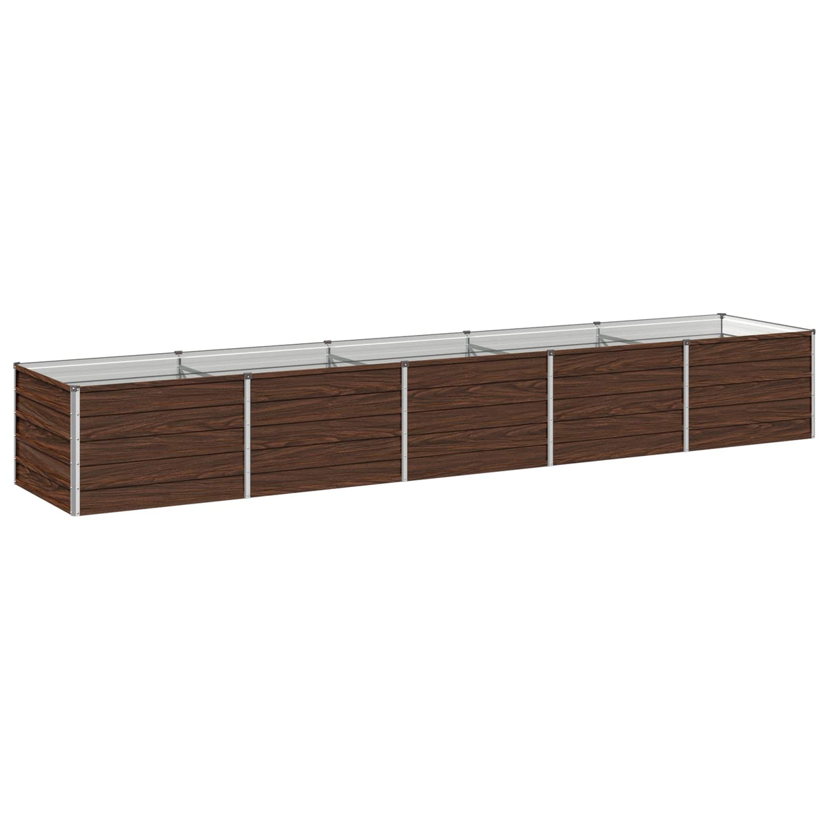 vidaXL Raised Garden Bed Black Walnut 400 x 80 x 55 cm