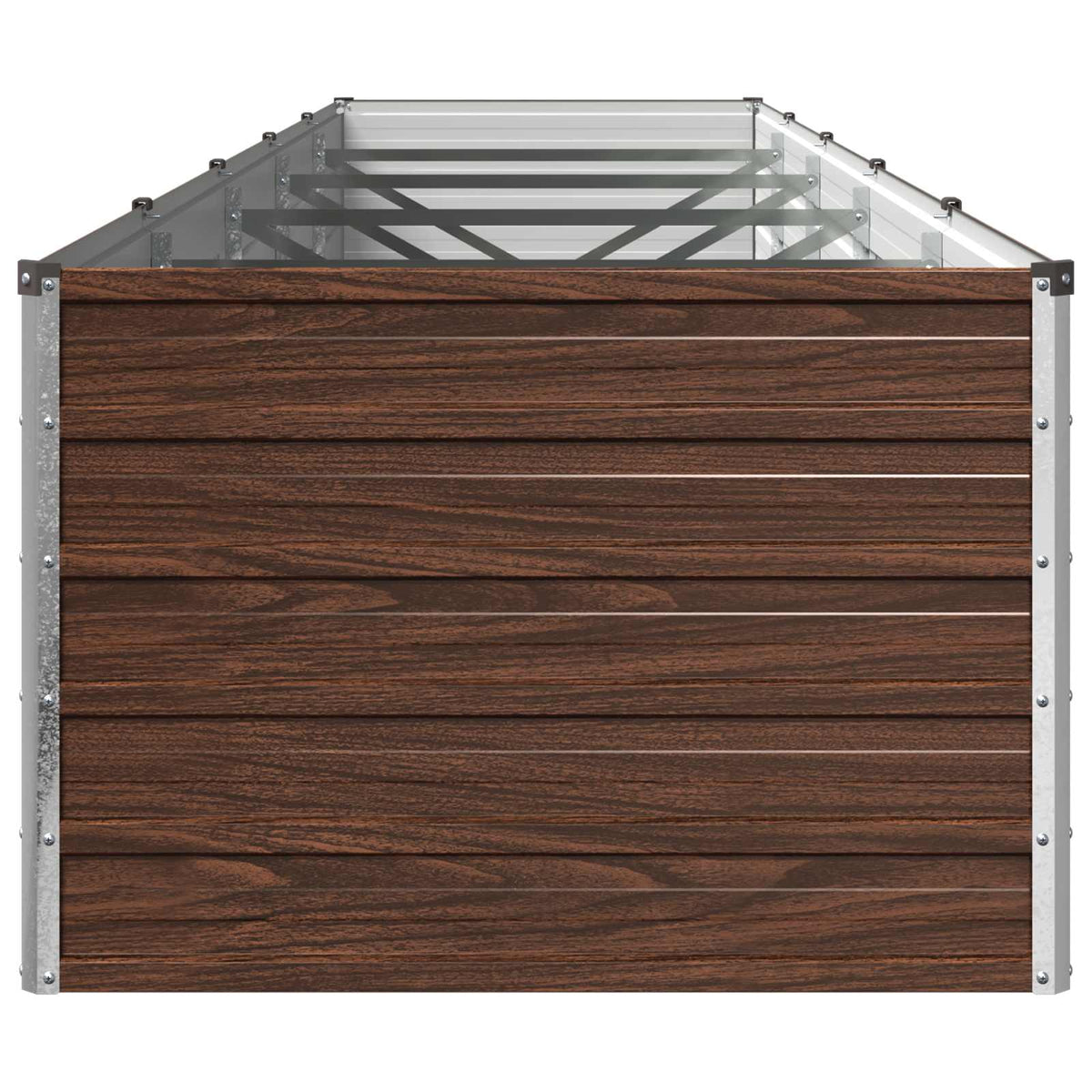 vidaXL Raised Garden Bed Black Walnut 400 x 80 x 55 cm