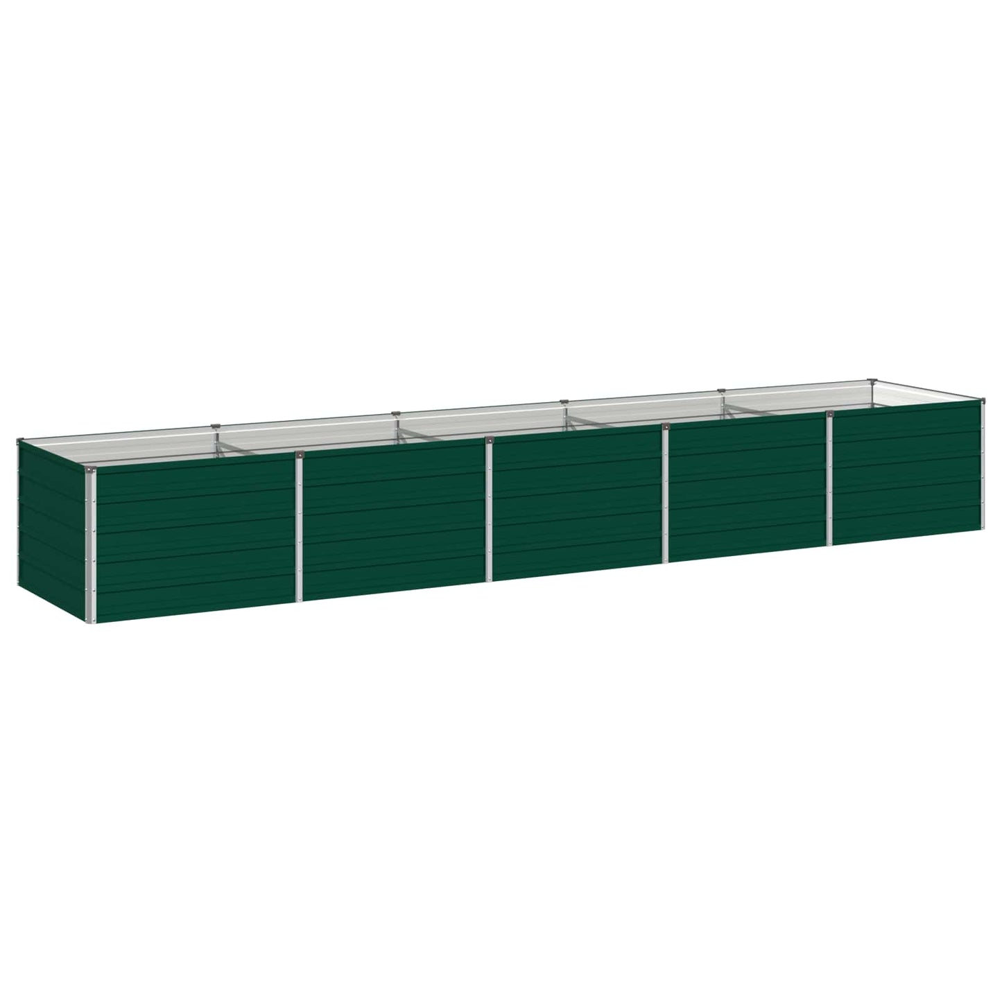 vidaXL Raised Garden Bed Green 400 x 80 x 55 cm cold-rolled steeel
