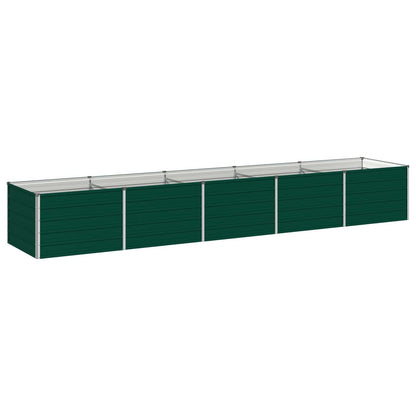 vidaXL Raised Garden Bed Green 400 x 80 x 55 cm cold-rolled steeel