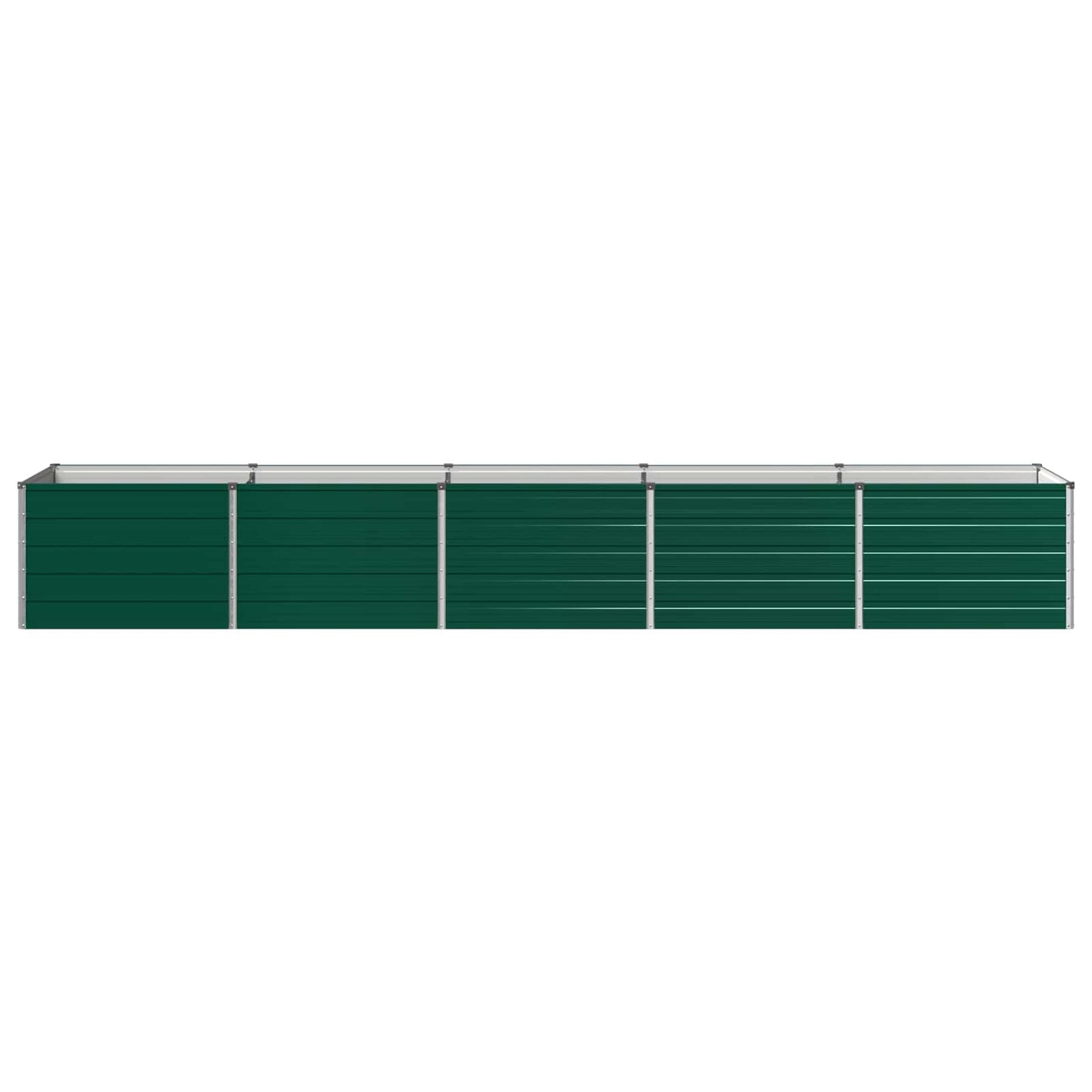 vidaXL Raised Garden Bed Green 400 x 80 x 55 cm cold-rolled steeel