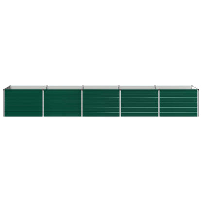 vidaXL Raised Garden Bed Green 400 x 80 x 55 cm cold-rolled steeel