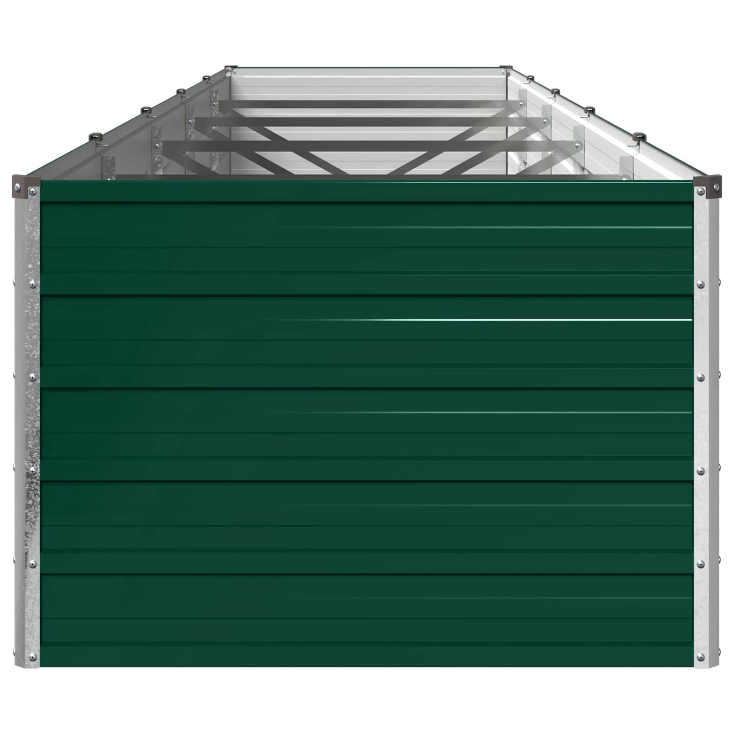 vidaXL Raised Garden Bed Green 400 x 80 x 55 cm cold-rolled steeel