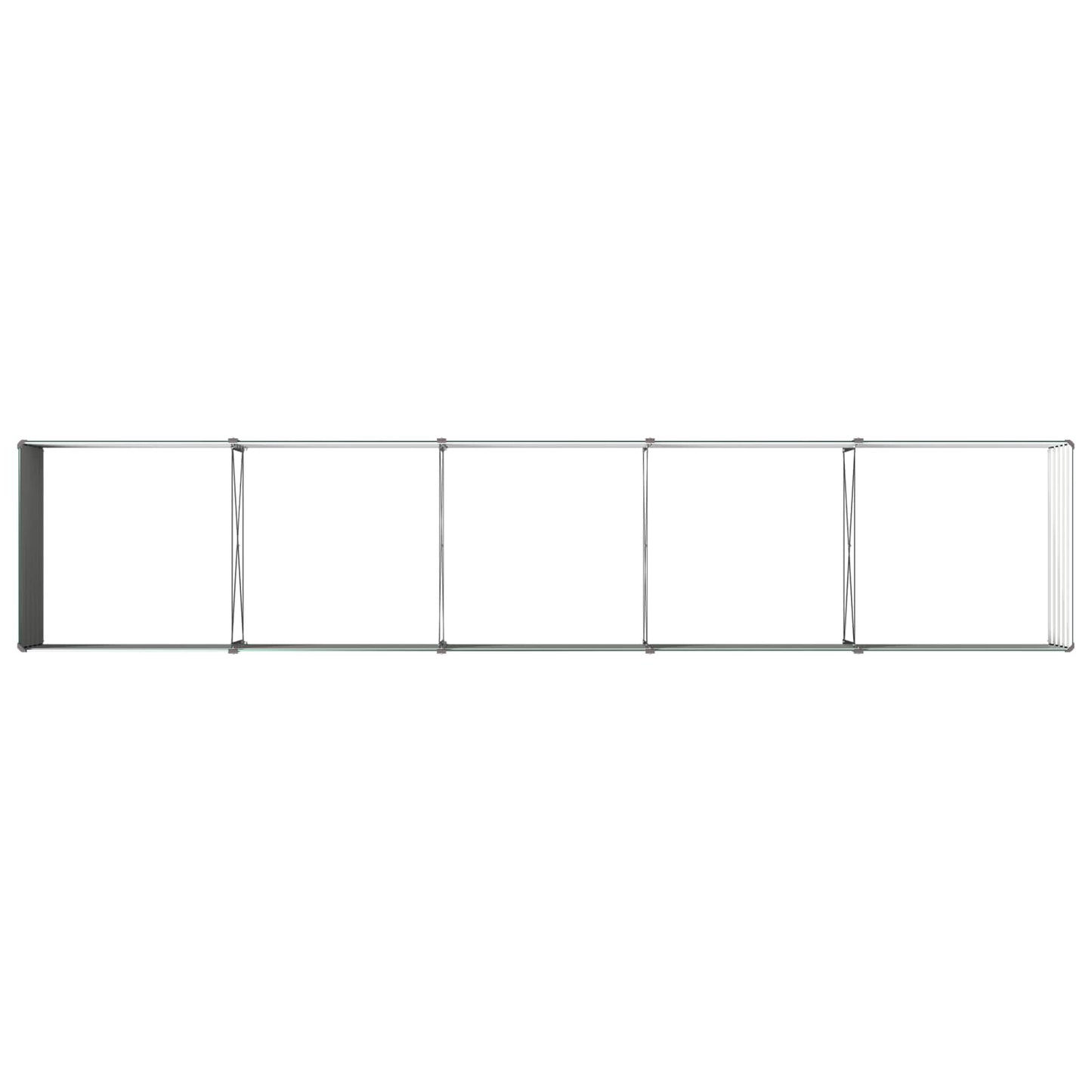 vidaXL Raised Garden Bed Green 400 x 80 x 55 cm cold-rolled steeel