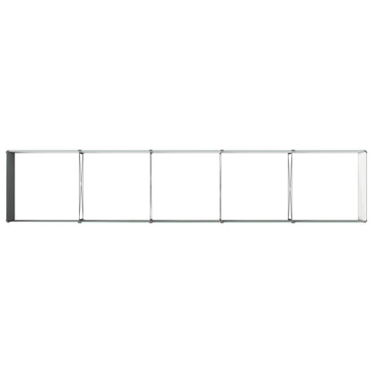 vidaXL Raised Garden Bed Green 400 x 80 x 55 cm cold-rolled steeel