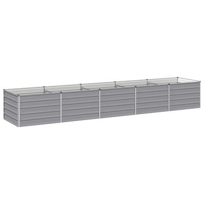 vidaXL Raised Garden Bed Grey 400 x 80 x 55 cm cold-rolled steel