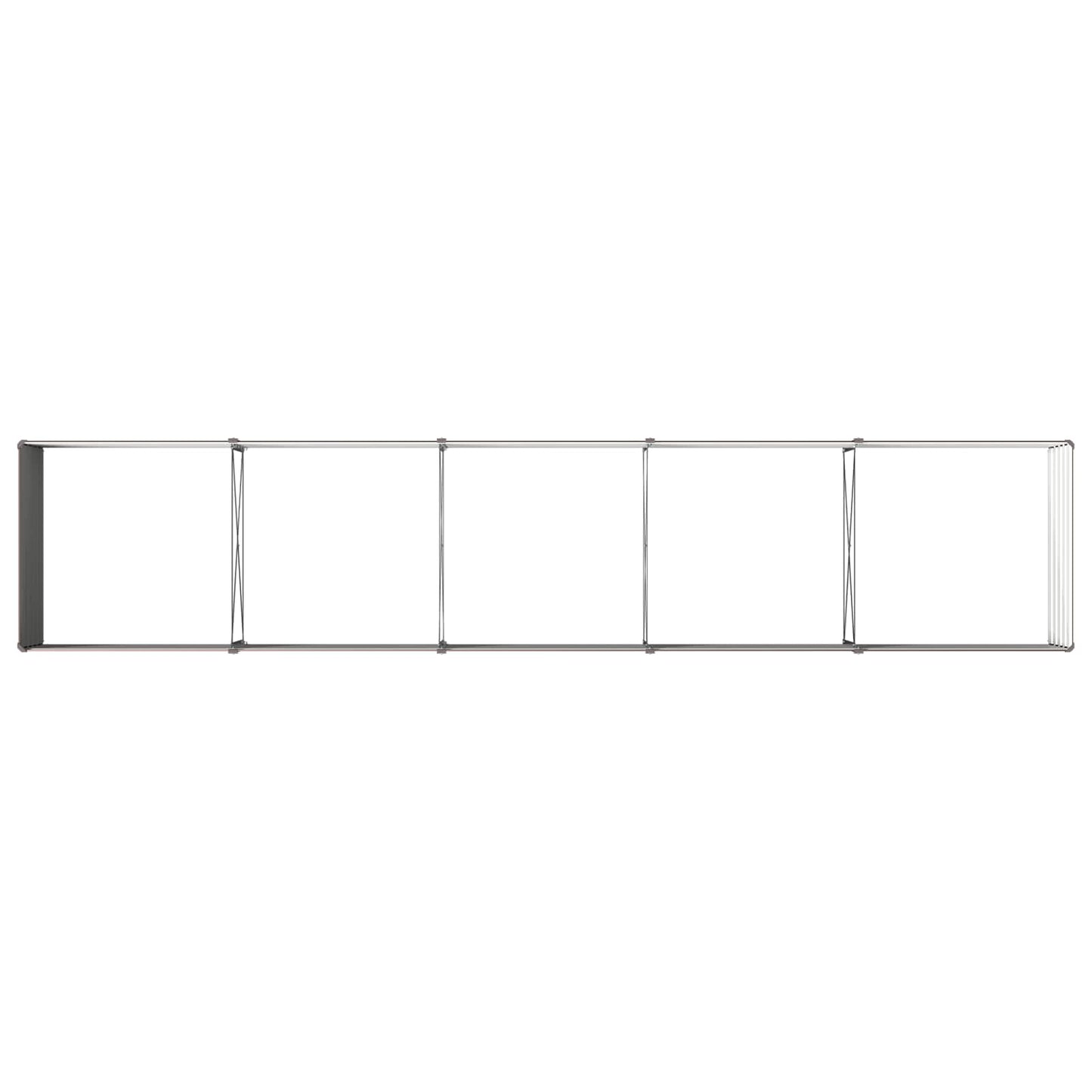 vidaXL Raised Garden Bed Brown 400 x 80 x 55 cm cold-rolled steel