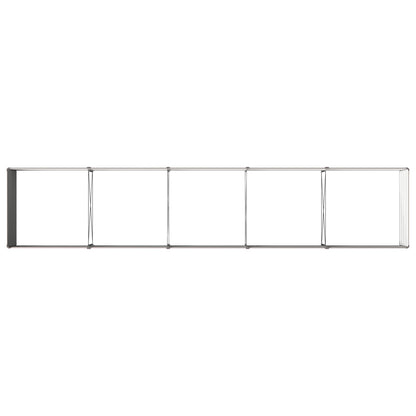 vidaXL Raised Garden Bed Brown 400 x 80 x 55 cm cold-rolled steel