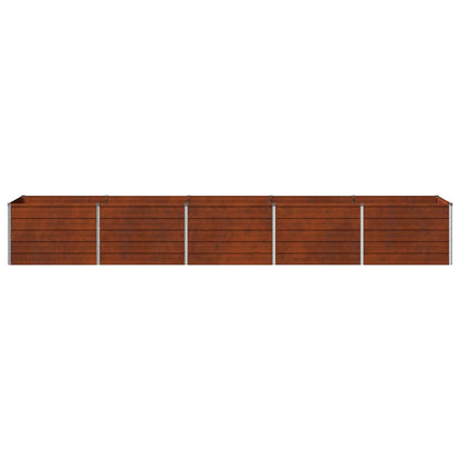 vidaXL Raised Garden Bed Rusty 400 x 80 x 55 cm corton