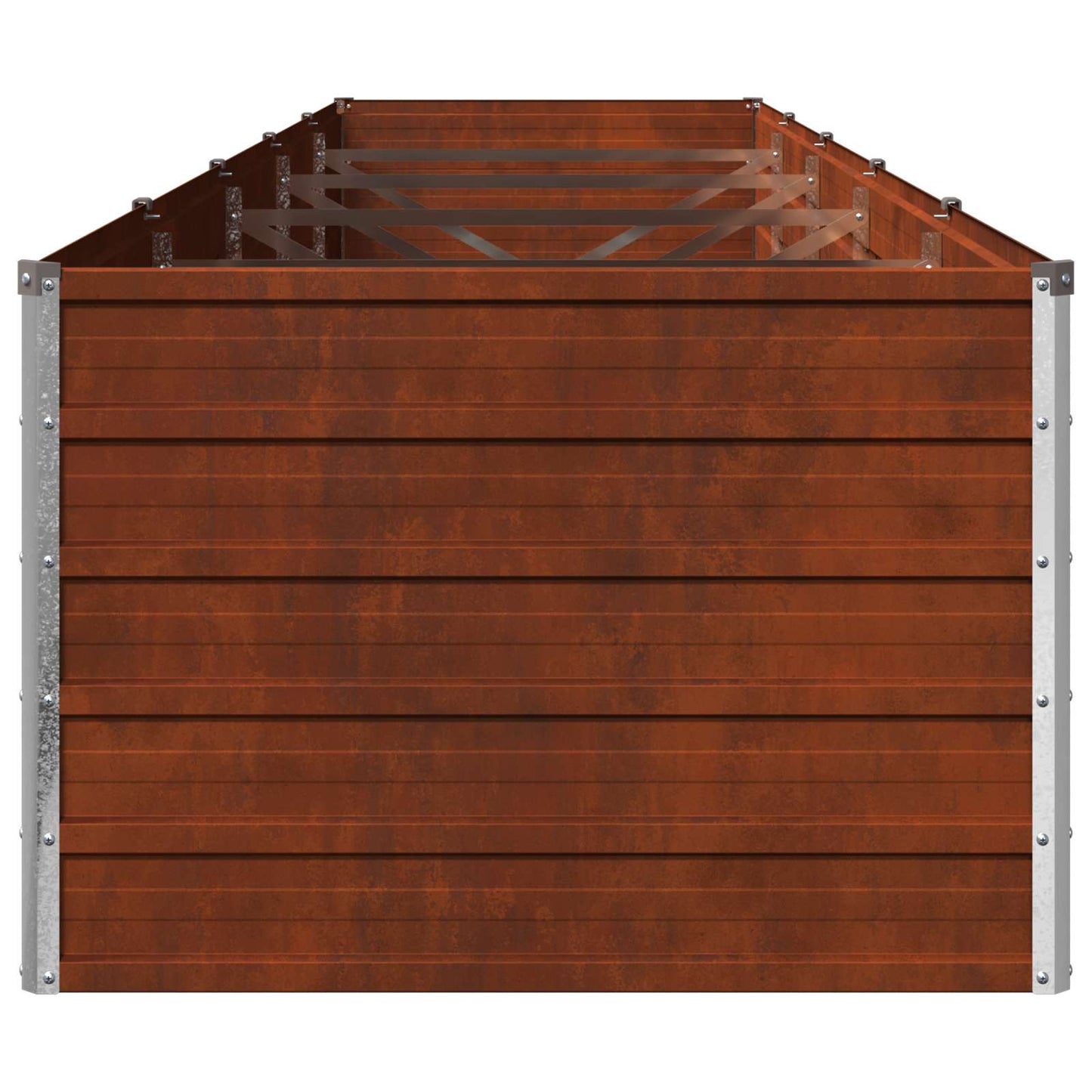 vidaXL Raised Garden Bed Rusty 400 x 80 x 55 cm corton