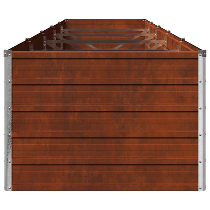 vidaXL Raised Garden Bed Rusty 400 x 80 x 55 cm corton