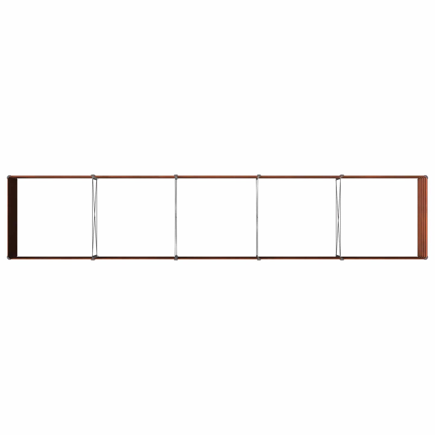 vidaXL Raised Garden Bed Rusty 400 x 80 x 55 cm corton