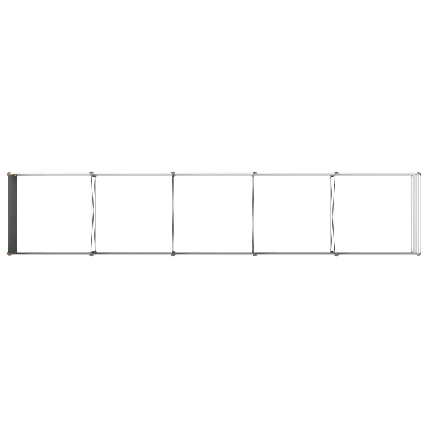 vidaXL Raised Garden Bed Ivory 400 x 80 x 55 cm cold-rolled steel