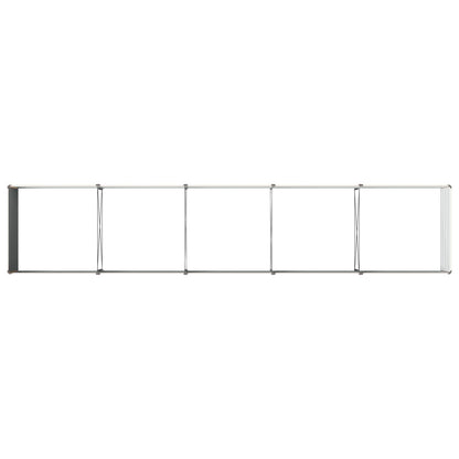 vidaXL Raised Garden Bed Ivory 400 x 80 x 55 cm cold-rolled steel