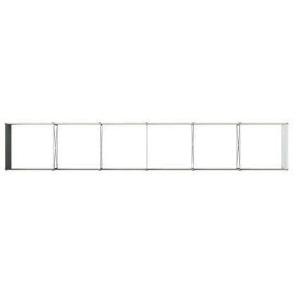 vidaXL Raised Garden Bed Wood Brown 480 x 80 x 55 cm cold-rolled steel