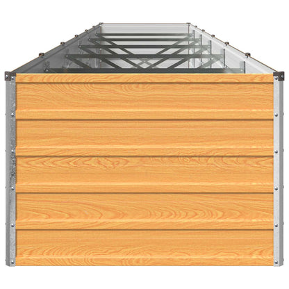 vidaXL Raised Garden Bed Natural 480 x 80 x 55 cm cold-rolled steel