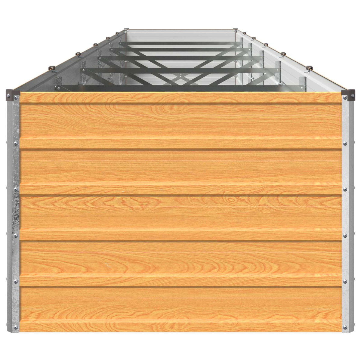 vidaXL Raised Garden Bed Wood Natural 480 x 80 x 55 cm