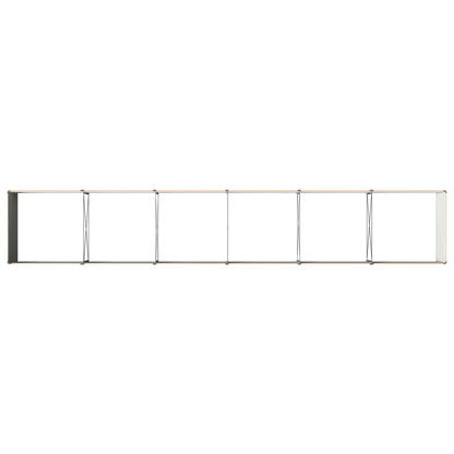 vidaXL Raised Garden Bed Natural 480 x 80 x 55 cm cold-rolled steel