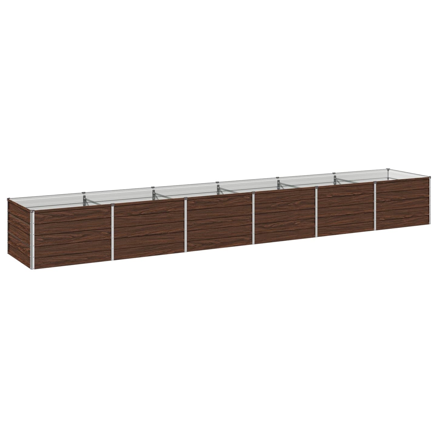 vidaXL Raised Garden Bed Black 480 x 80 x 55 cm cold-rolled steel