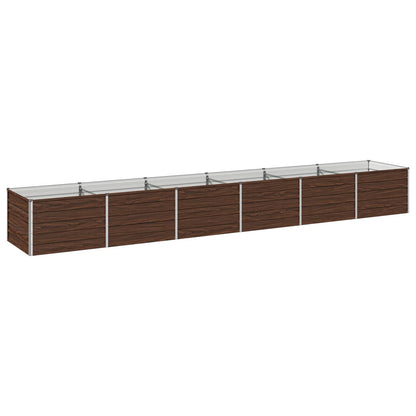 vidaXL Raised Garden Bed Black 480 x 80 x 55 cm cold-rolled steel