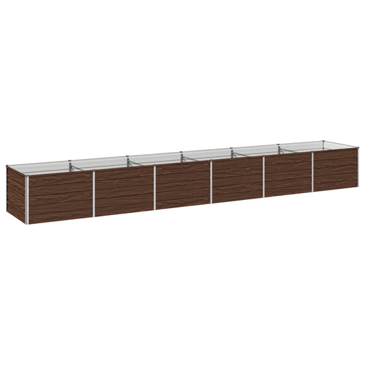 vidaXL Raised Garden Bed Black 480 x 80 x 55 cm cold-rolled steel
