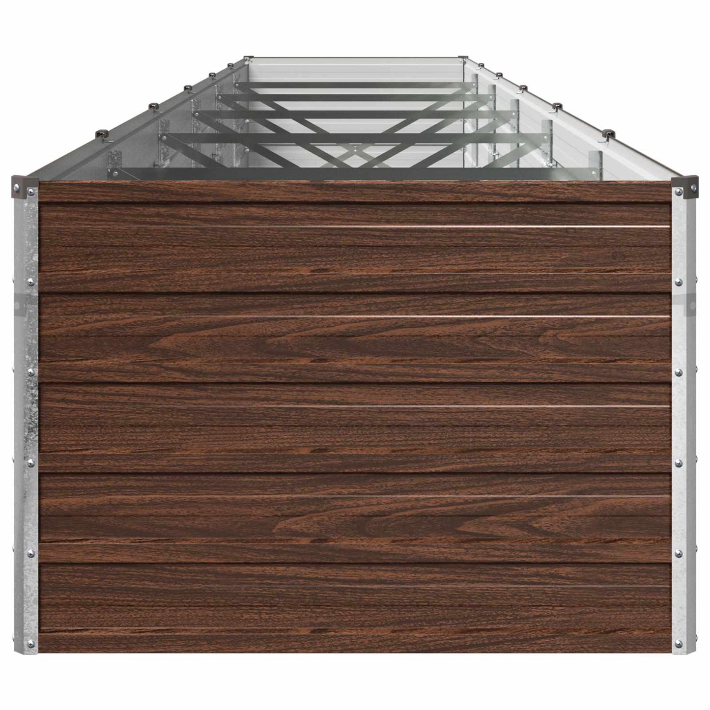 vidaXL Raised Garden Bed Black 480 x 80 x 55 cm cold-rolled steel