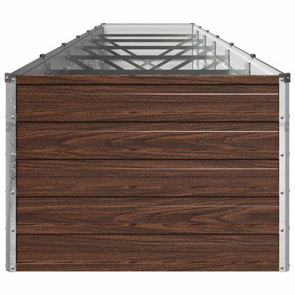 vidaXL Raised Garden Bed Black 480 x 80 x 55 cm cold-rolled steel