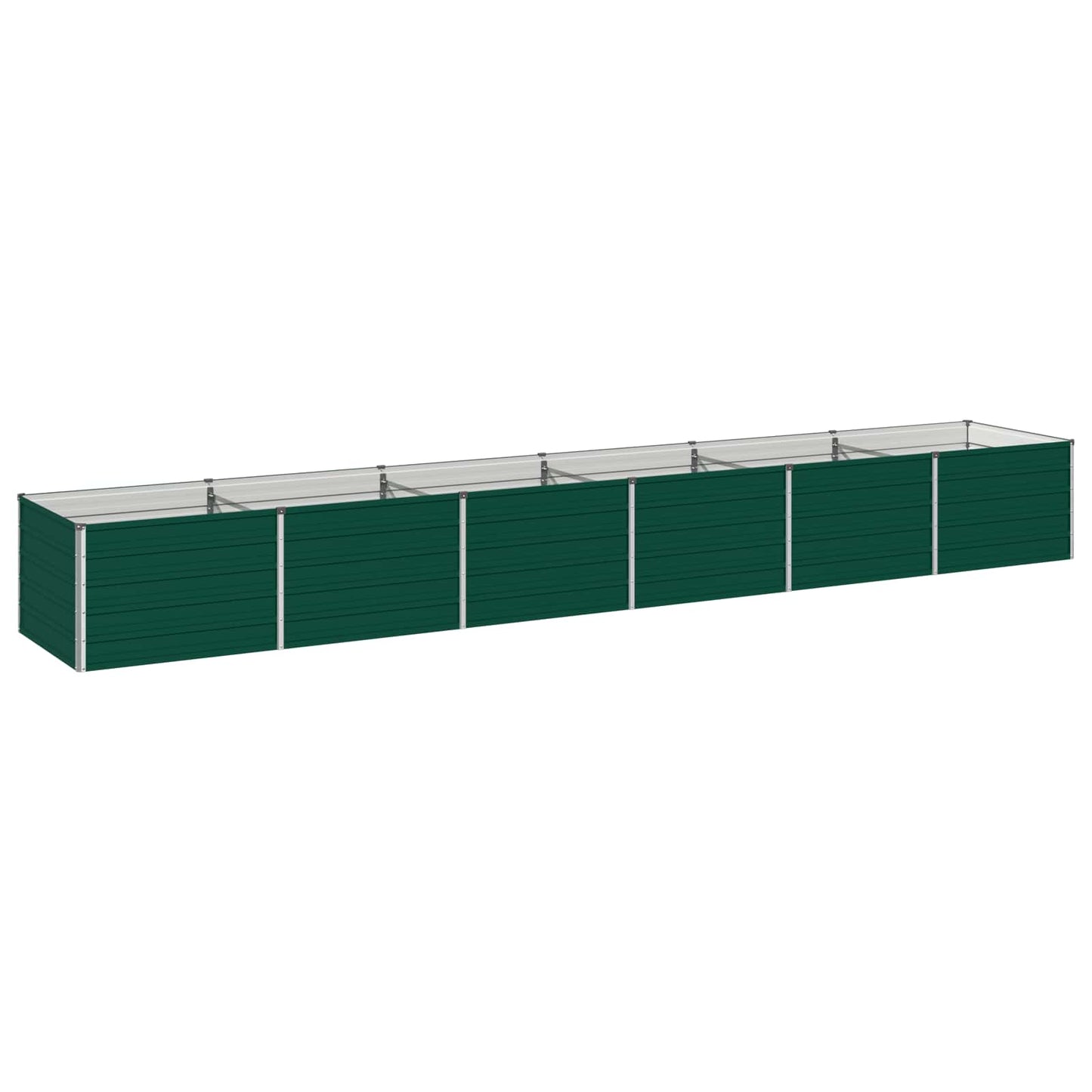 vidaXL Raised Garden Bed Green 480 x 80 x 55 cm cold-rolled steeel