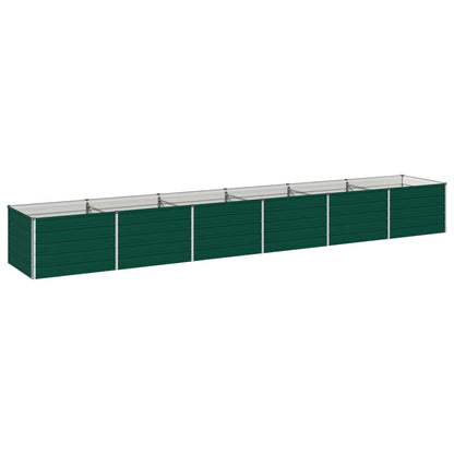 vidaXL Raised Garden Bed Green 480 x 80 x 55 cm cold-rolled steeel