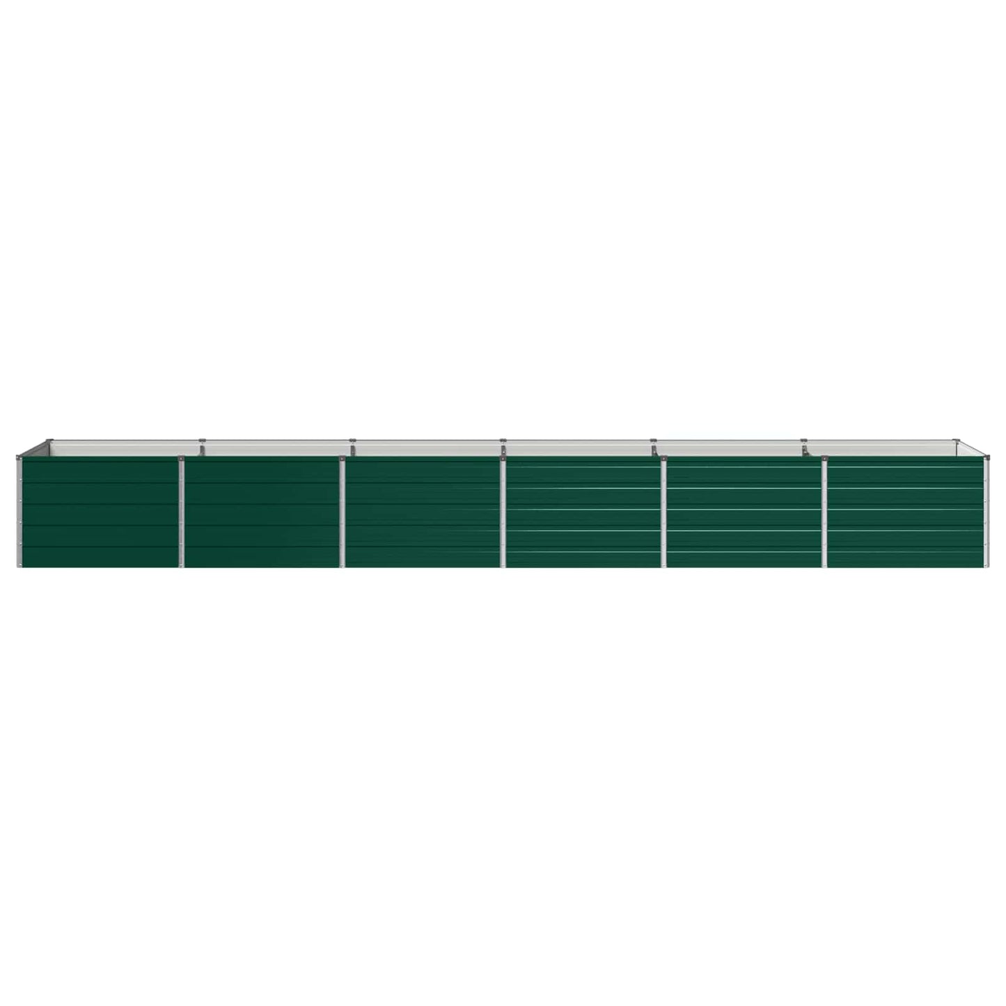 vidaXL Raised Garden Bed Green 480 x 80 x 55 cm cold-rolled steeel