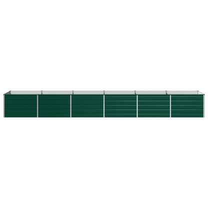 vidaXL Raised Garden Bed Green 480 x 80 x 55 cm cold-rolled steeel