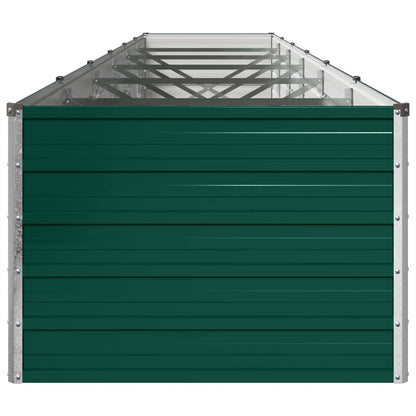 vidaXL Raised Garden Bed Green 480 x 80 x 55 cm cold-rolled steeel