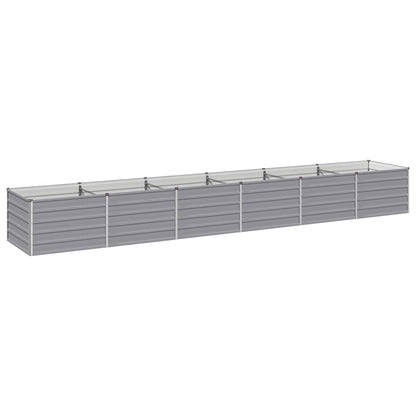vidaXL Raised Garden Bed Grey 480 x 80 x 55 cm cold-rolled steel