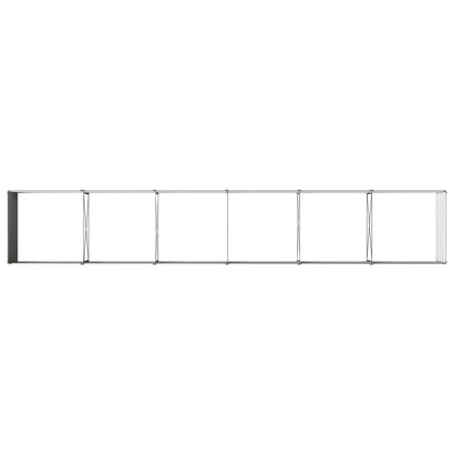 vidaXL Raised Garden Bed Brown 480 x 80 x 55 cm Galvanised Steel