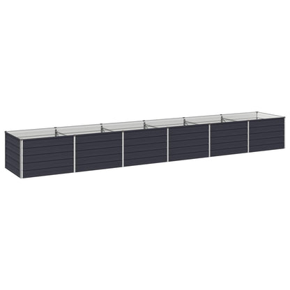 vidaXL Raised Garden Bed Anthracite 480 x 80 x 55 cm cold-rolled steel