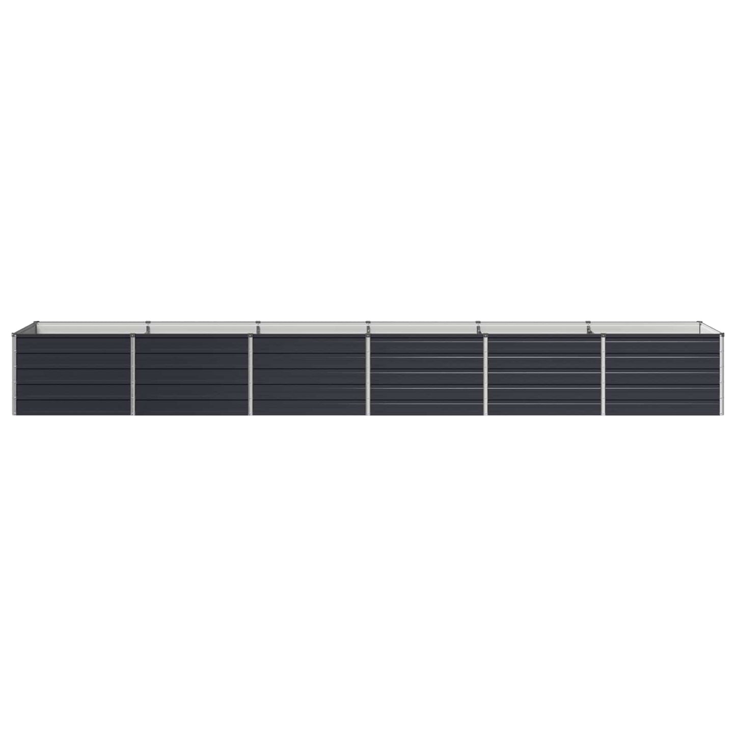 vidaXL Raised Garden Bed Anthracite 480 x 80 x 55 cm cold-rolled steel