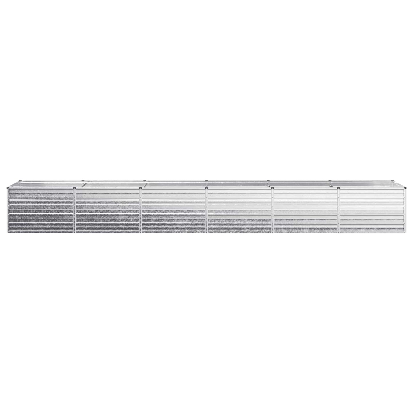 vidaXL Raised Garden Bed Silver 480 x 80 x 55 cm galvanized