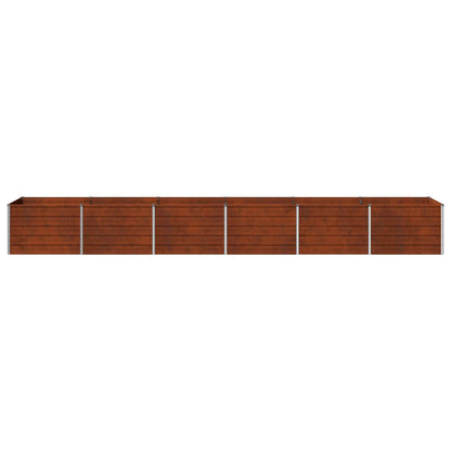vidaXL Raised Garden Bed Rusty 480 x 80 x 55 cm corton