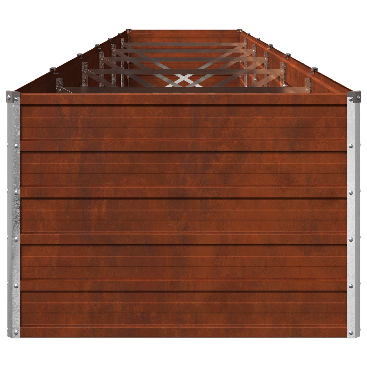vidaXL Raised Garden Bed Rusty 480 x 80 x 55 cm corton
