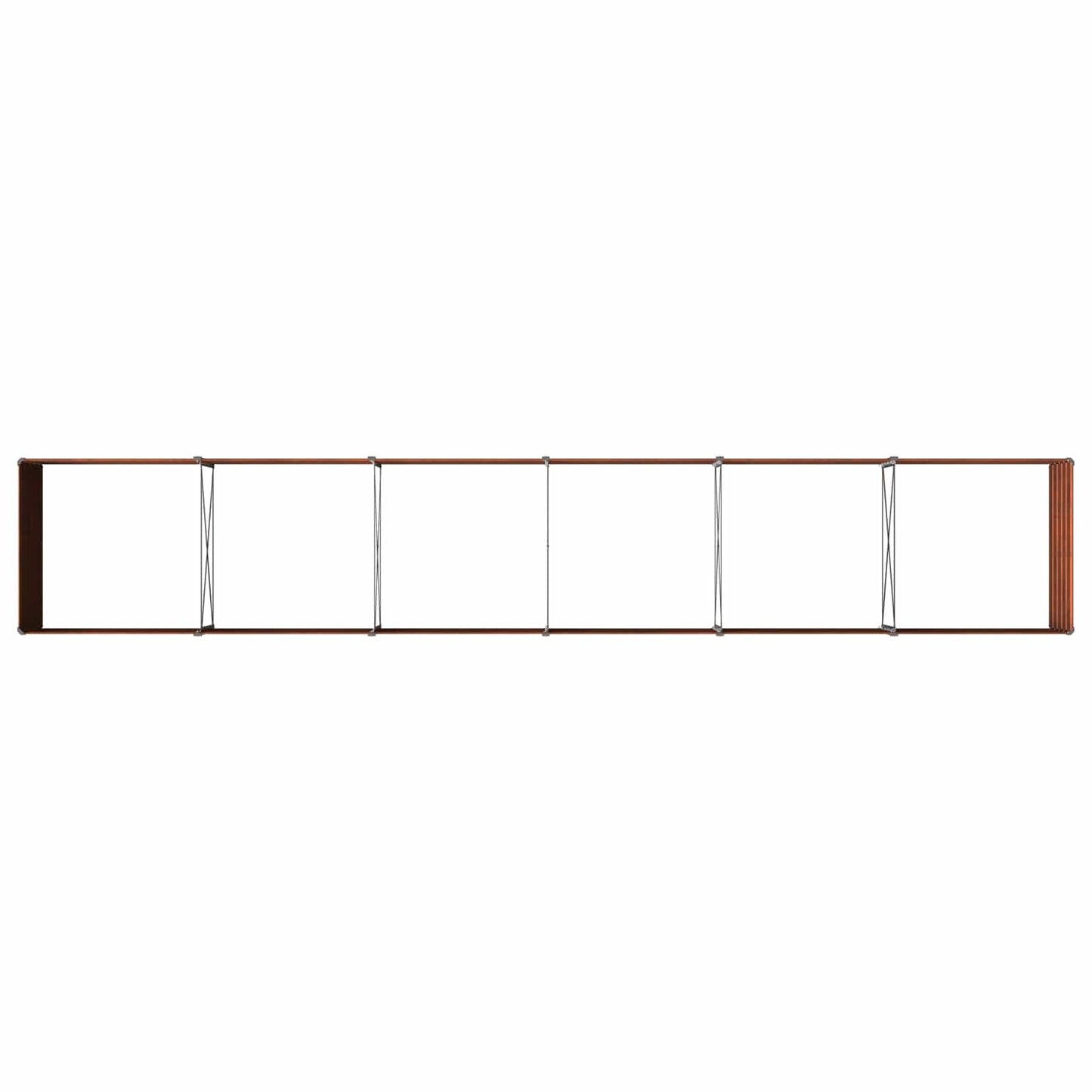 vidaXL Raised Garden Bed Rusty 480 x 80 x 55 cm corton
